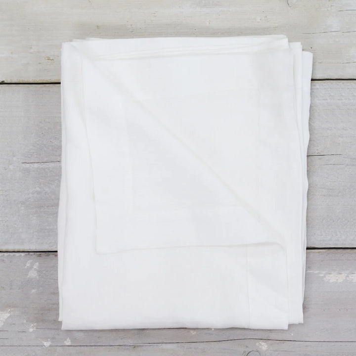 Linen Tablecloth White 140x230cm