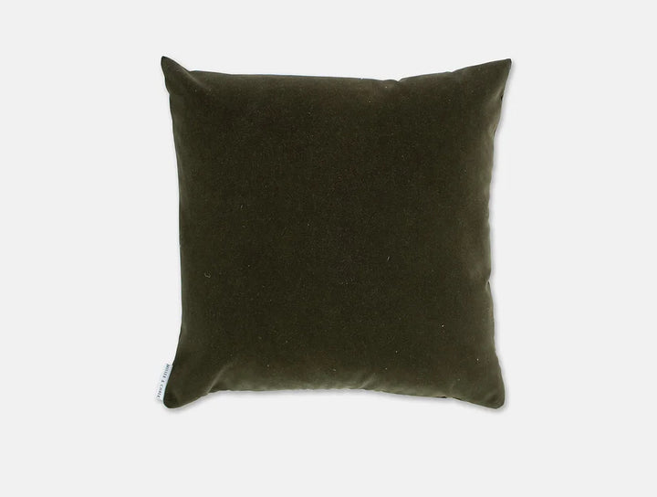 Bramfield Velvet Cushion (Seaweed)