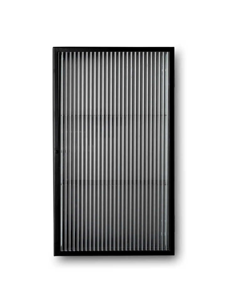 Haze Wall Cabinet - Reeded Glass