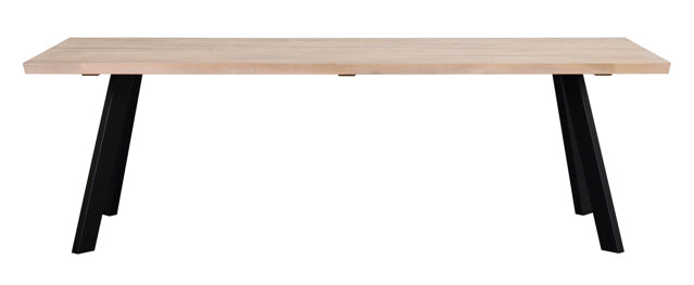Large Fred Dining Table Whitewash/ Black