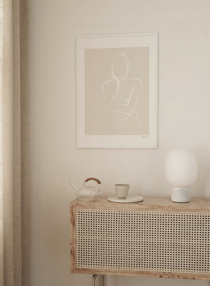 Demure Framed Print 30x40