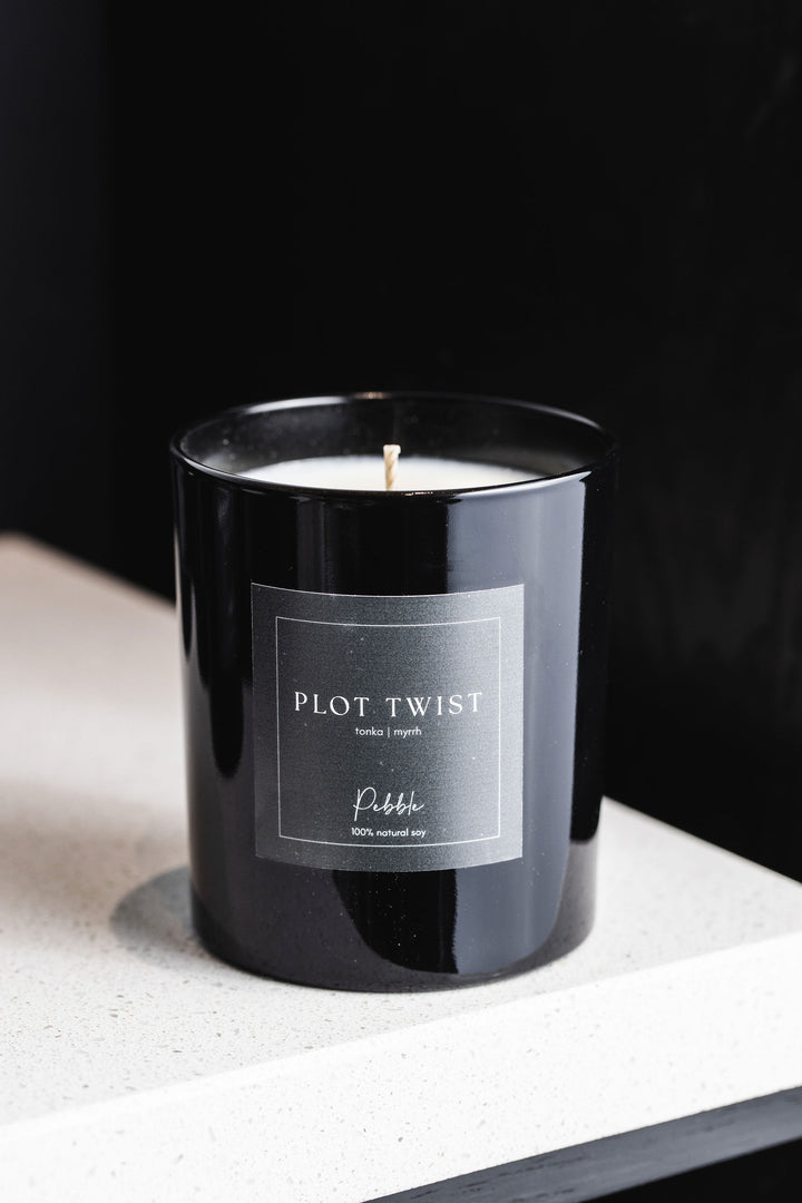 Plot Twist - Pebble Candle