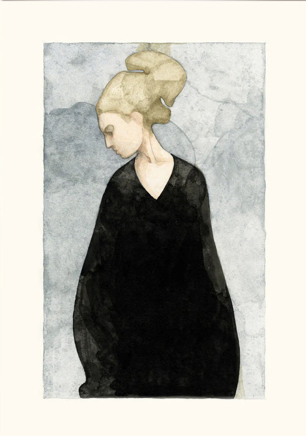 The black dress V - 50x70cm