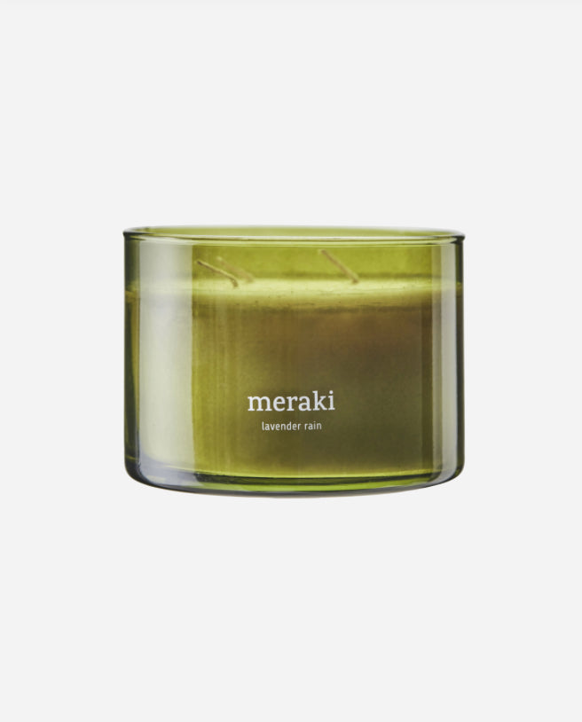 Lavender rain, Green scented candle