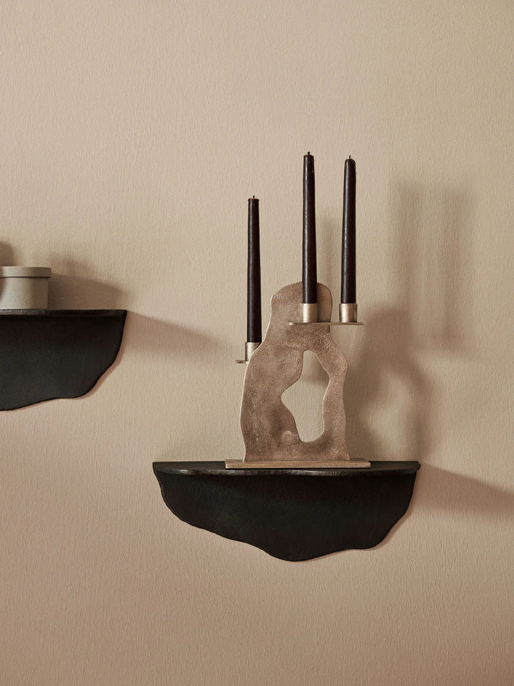 Fractured Shelf - Black Aluminium