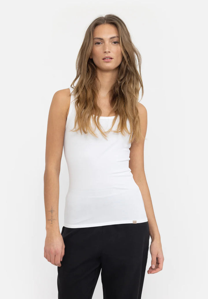 Penelope Slim Fit Vest Top White