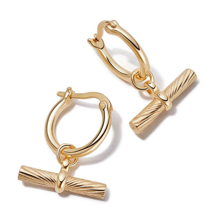 Daisy London T Bar Charm Earrings