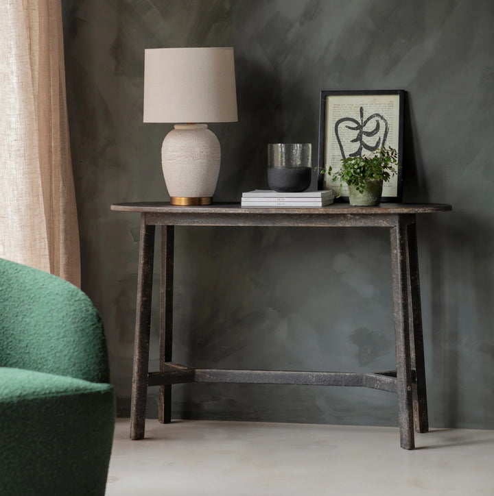 Clovelly Rounded Washed Hall Table