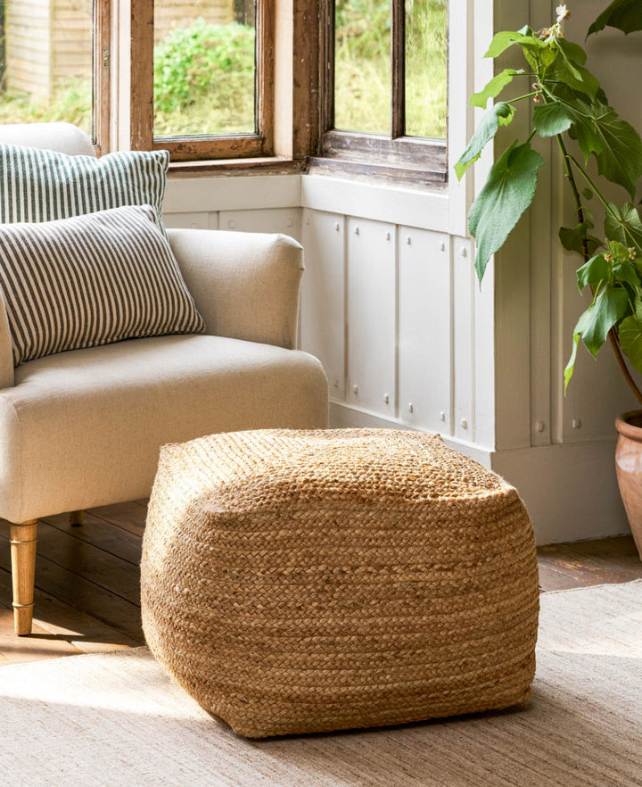 Cerney Jute Square Foot stool