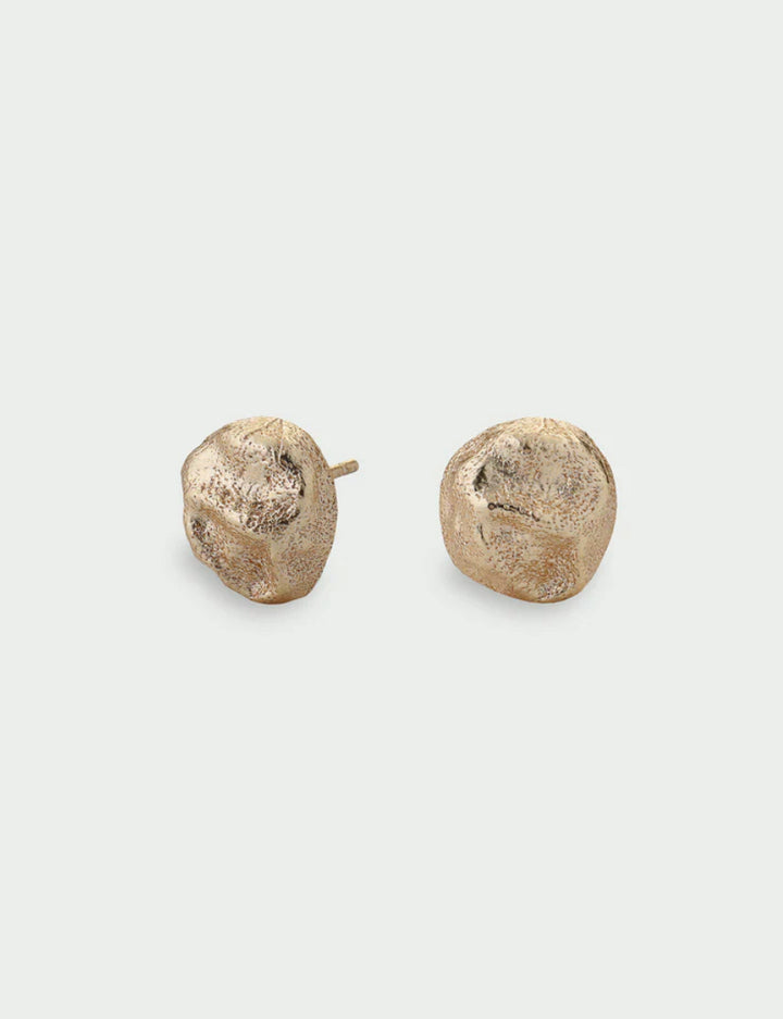 Halo Earrings Small Gold