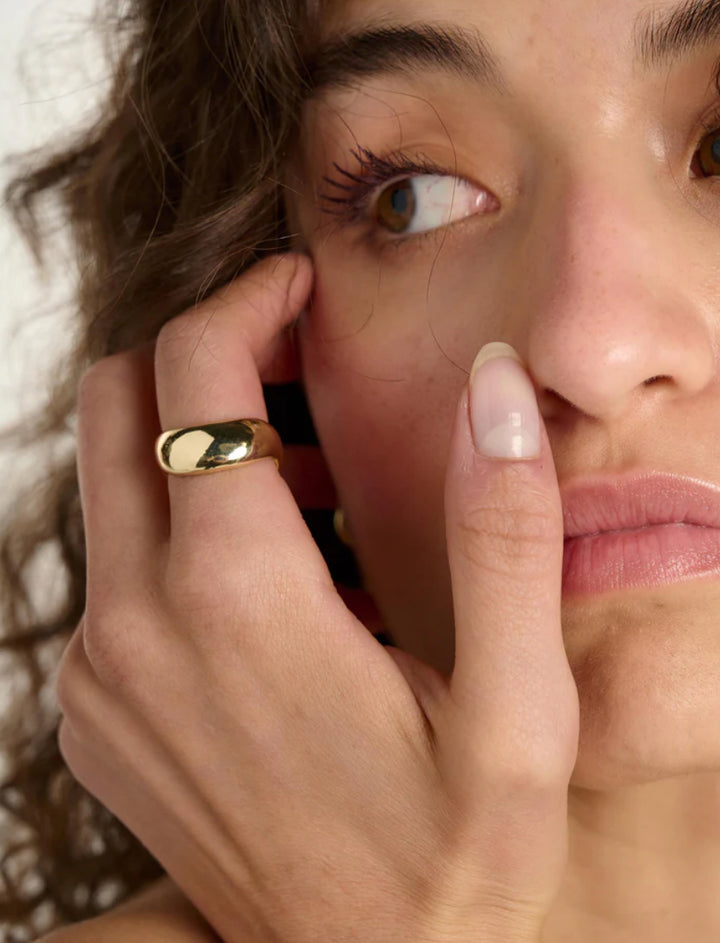 Wave Ring Gold 2 Sizes