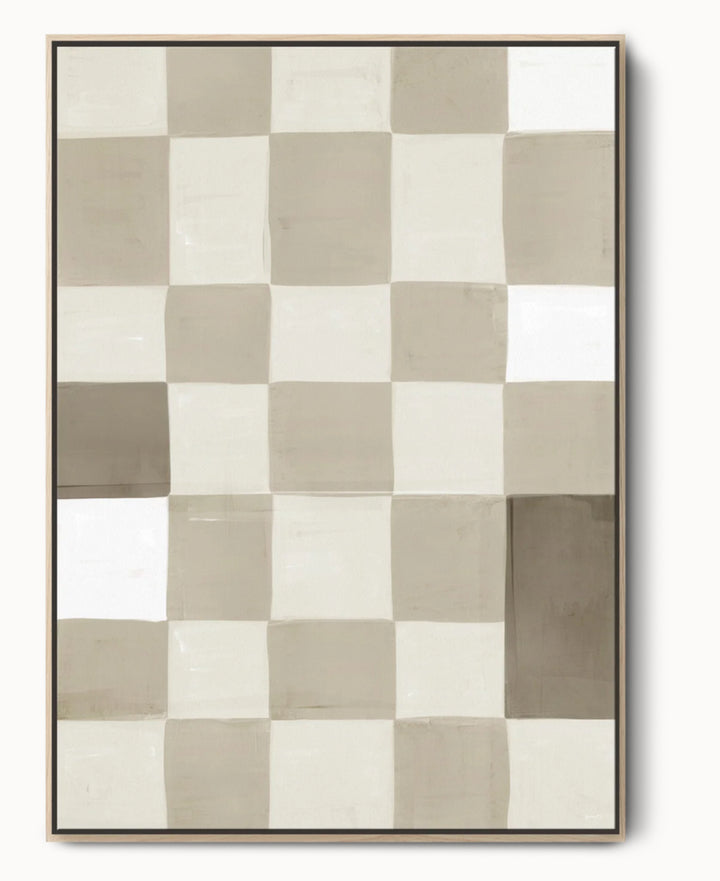 Natural Checkerboard frame