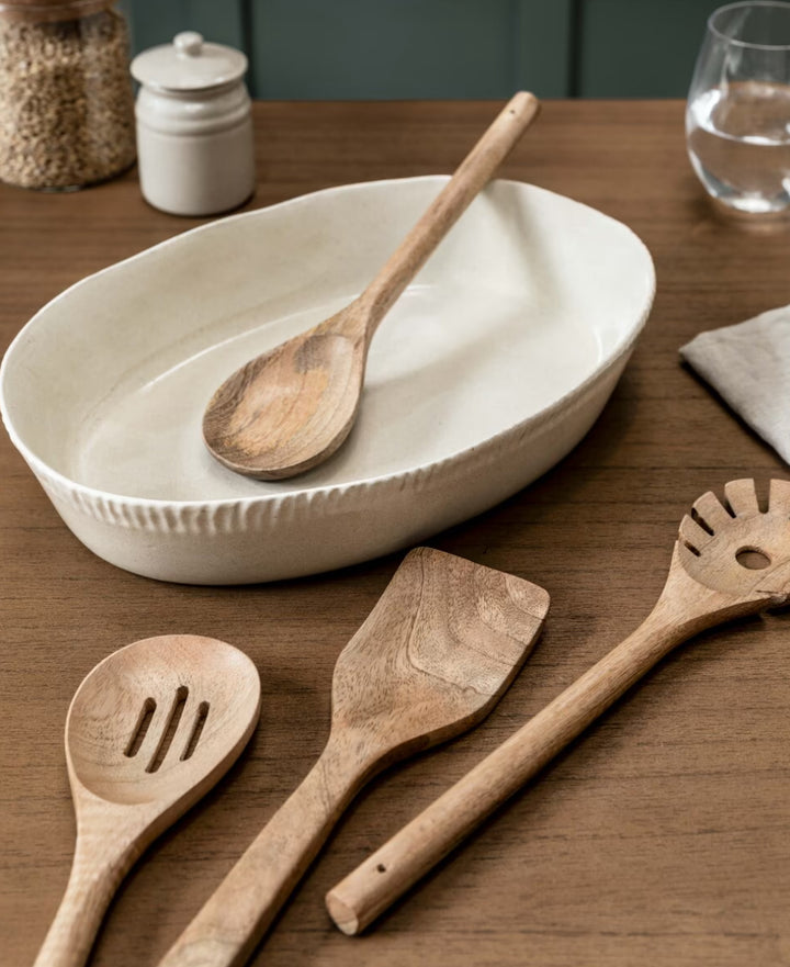 Midford Utensils Set of 4 Natural Mango Wood