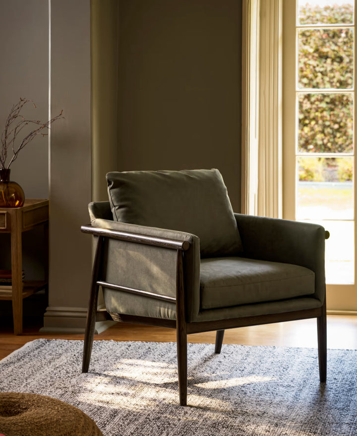 Kennington Armchair Olive Green - Coming Soon