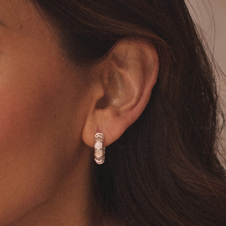 Daisy Apollo Midi Earrings Silver
