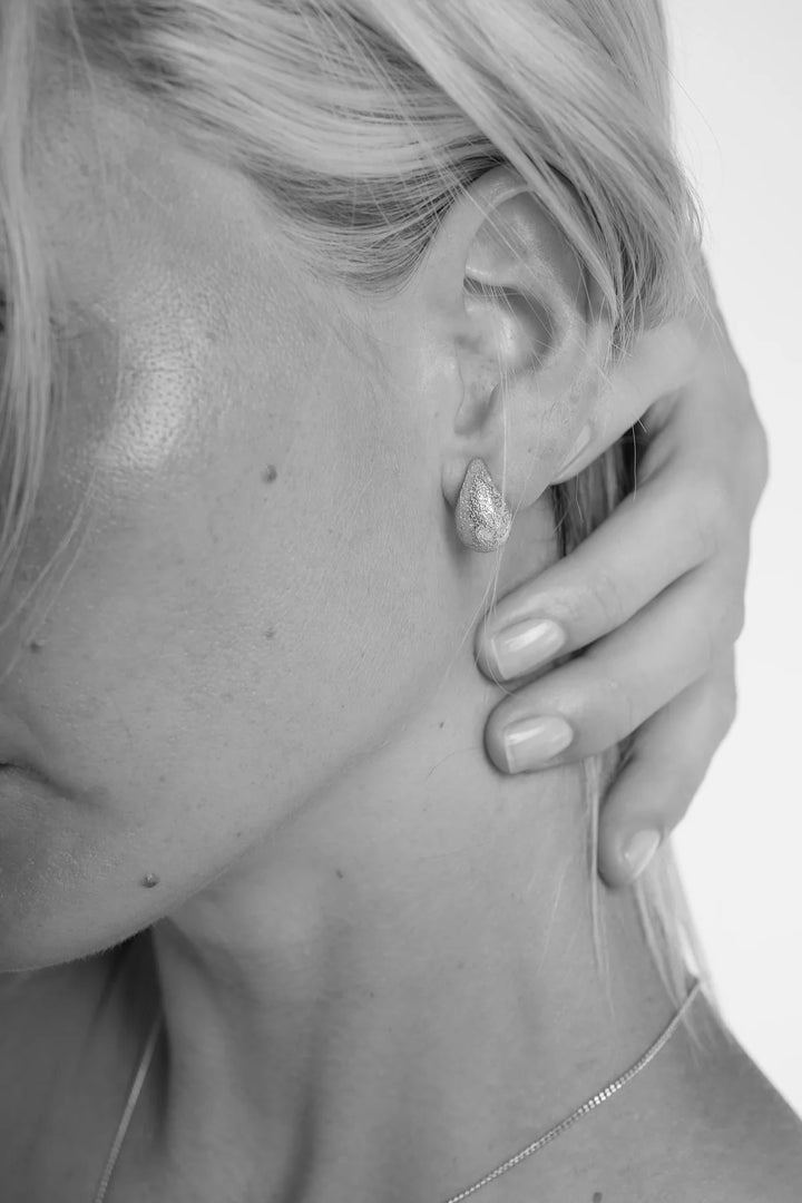 Dome Earrings Silver