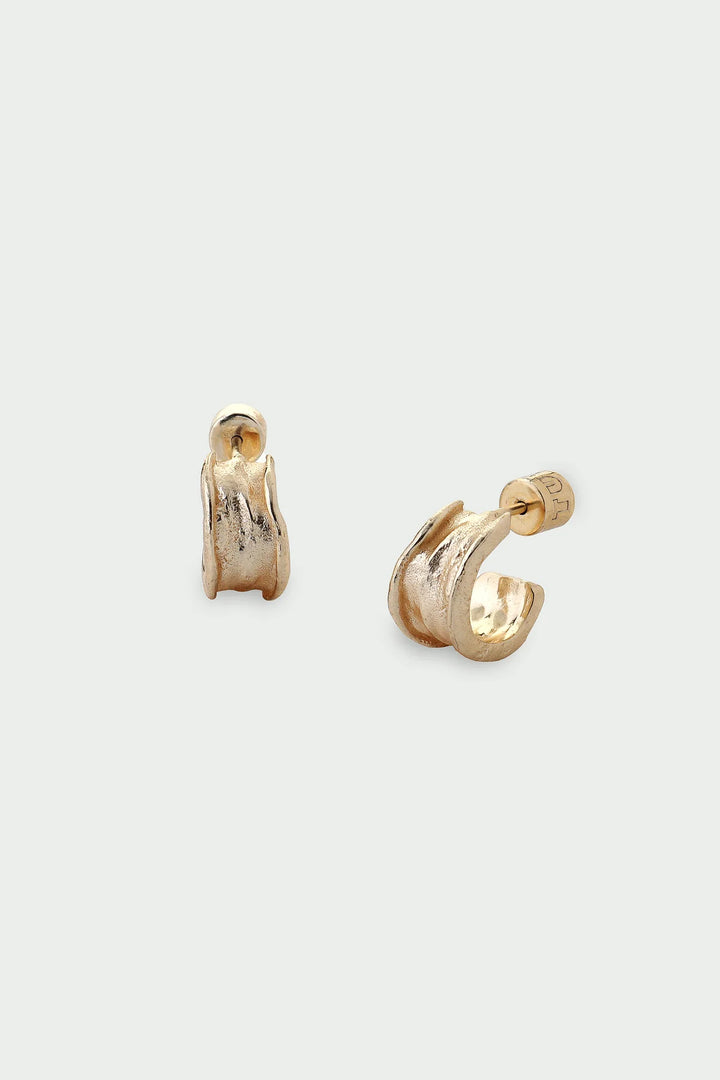 Drift line Earrings Gold