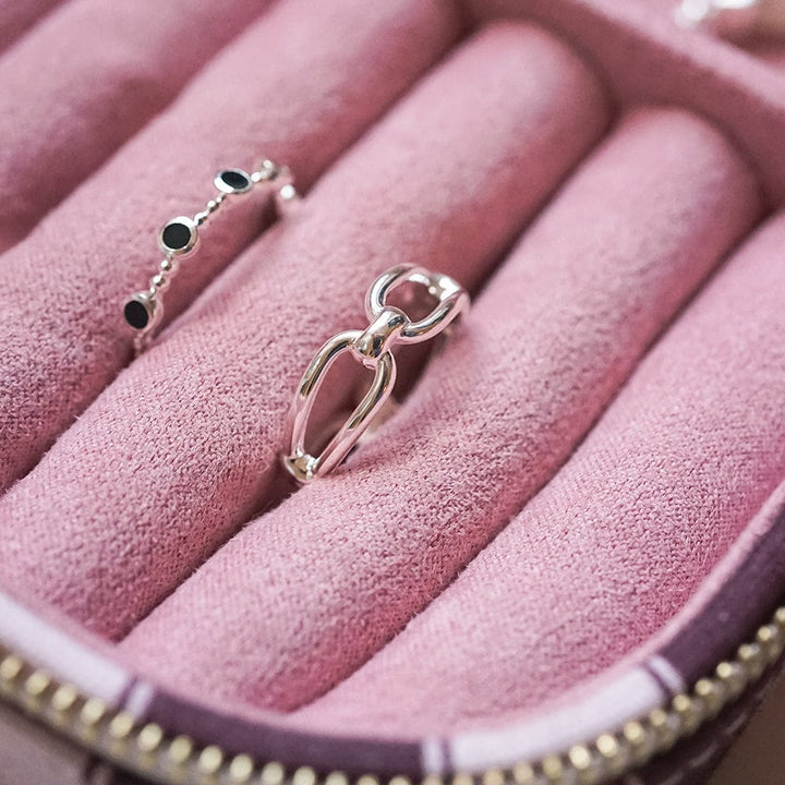 Daisy Knot Band Ring Silver