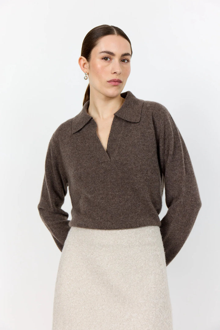 Eloise 5 Chocolate Cashmere Pullover