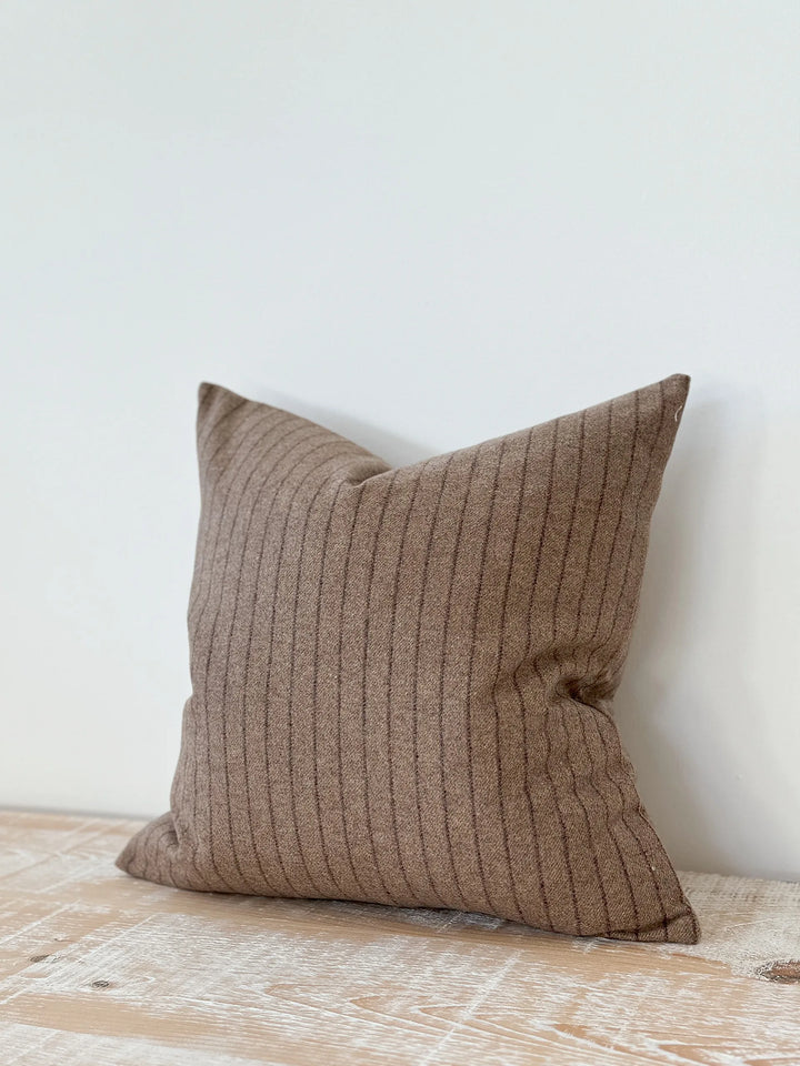 Eva Brown Stripe Cushion 45x45cm