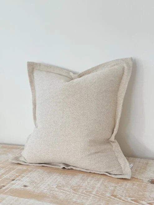 Orla Flanged Edge Sand Cushion 53x53cm