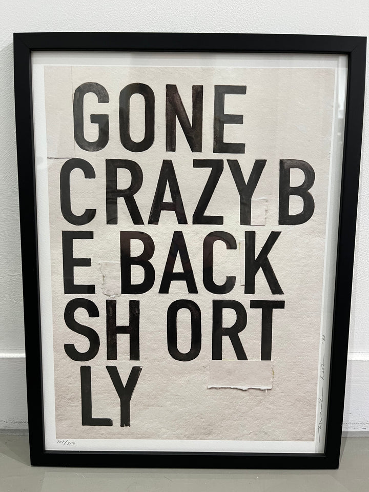 Gone Crazy Print and Frame