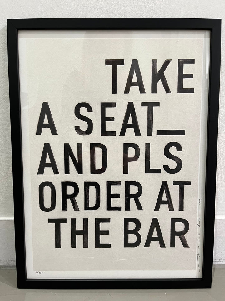 Take A Seat Print and Frame