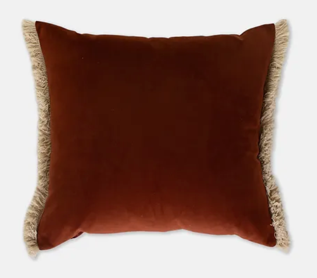 Napton Velvet Cushion - Rust 50x50cm