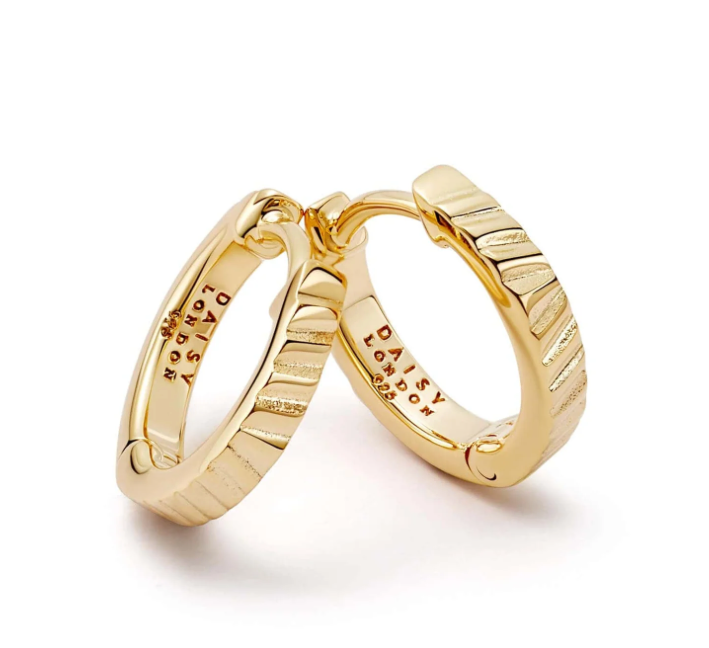 Daisy London Sunburst Huggie Earrings