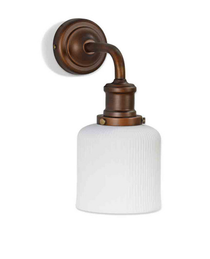 Beaulieu Matte Fluted Cylinder Wall Light