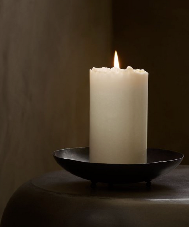 Oxidized Brass Candle Tray