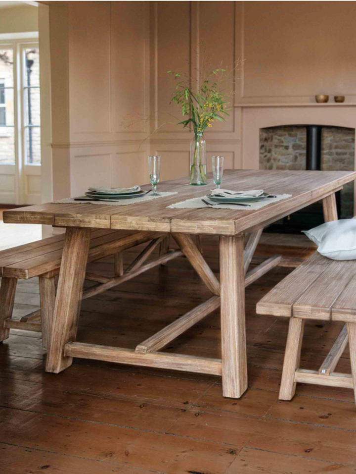 Chilford Solid Wood Dining Table Indoor/ Outdoor - 2 sizes