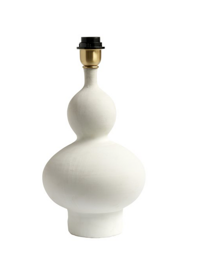 Clay Curve White Lamp (with shade)