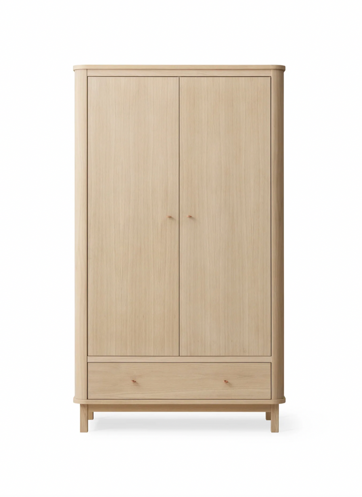 Wardrobe 2 Doors - Oak, White, White/Oak