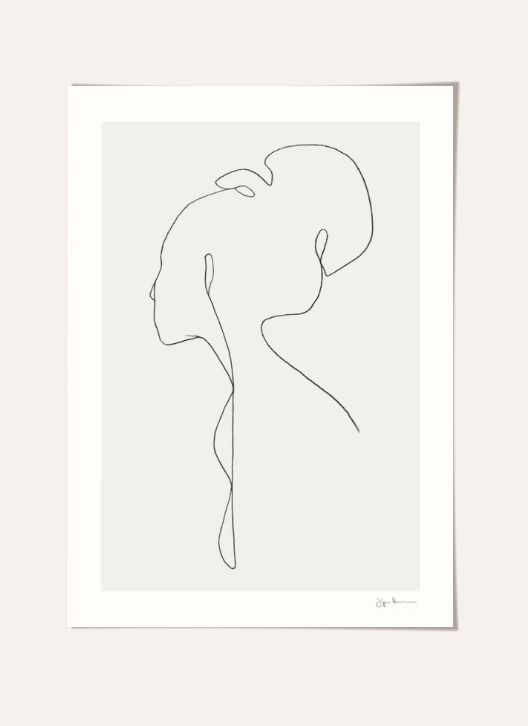 Female Lines Print 30x40cm