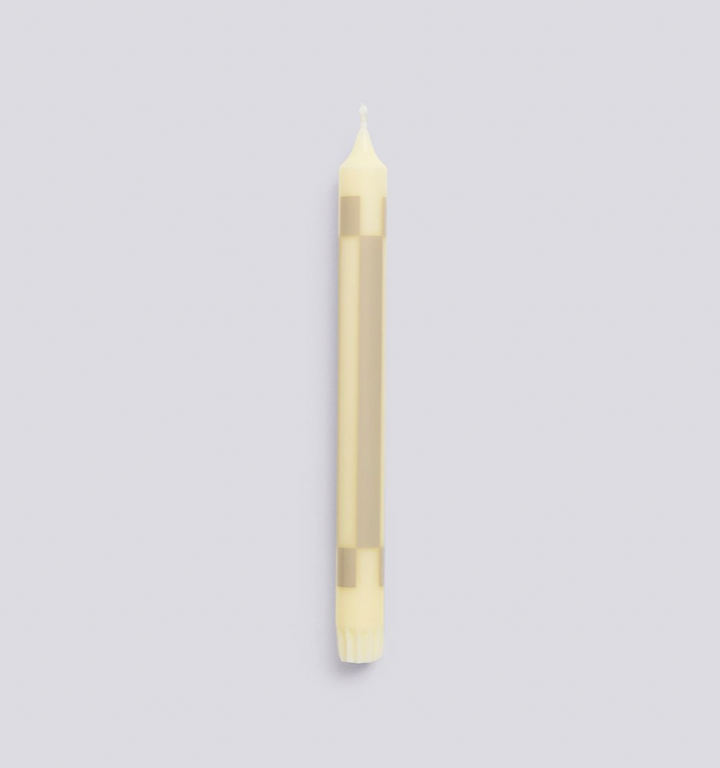 Cream and Sand Candlestick