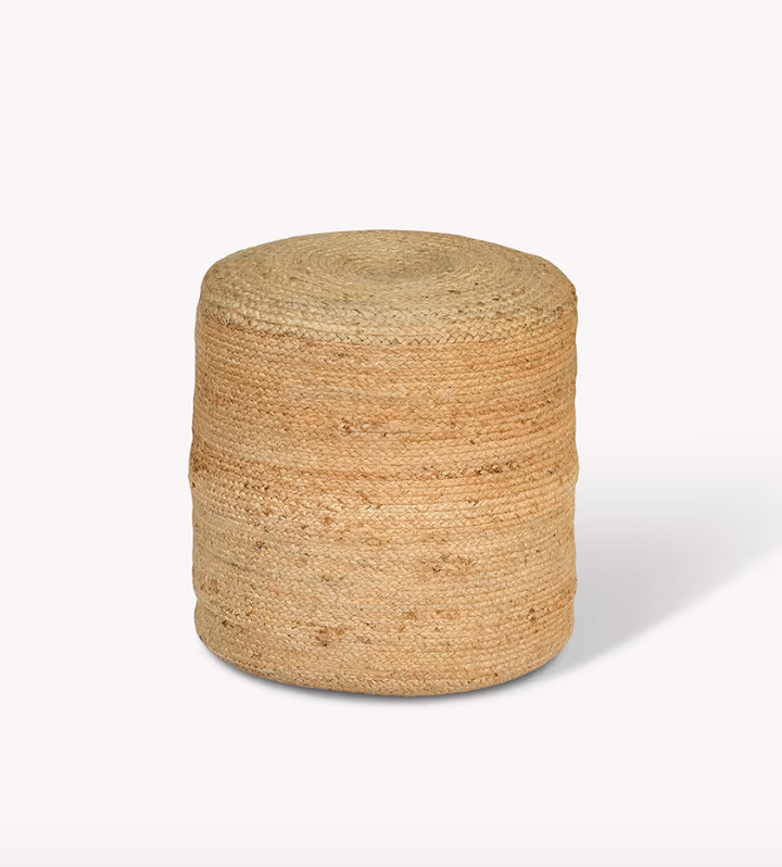 Cerney Jute Round Stool Natural (Pre-order, due late March)