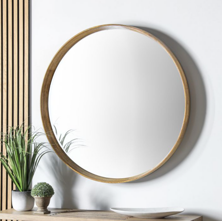 Oak Mirror Round (2 sizes)