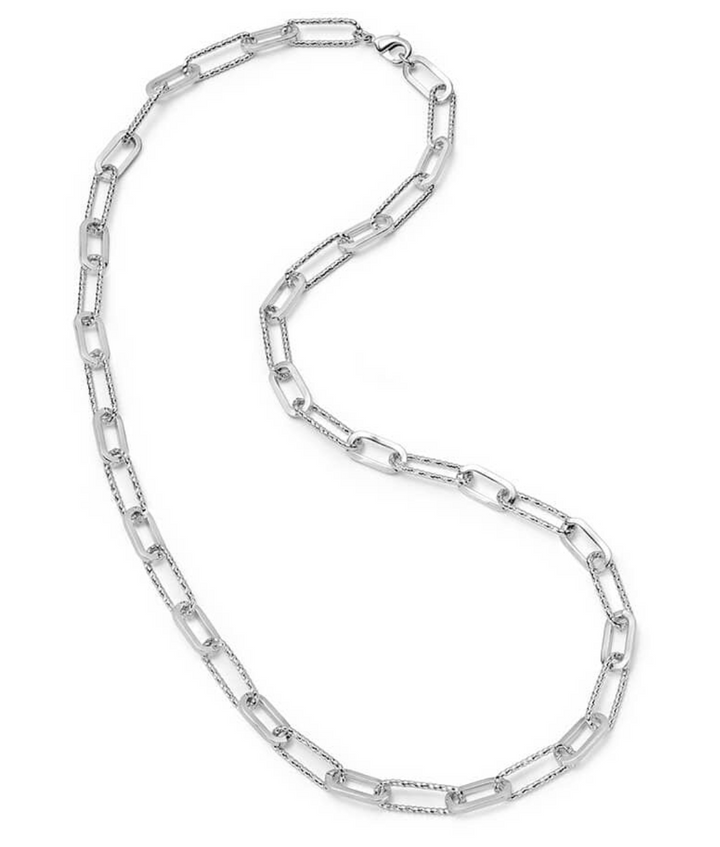 Daisy Paperclip Necklace - Silver