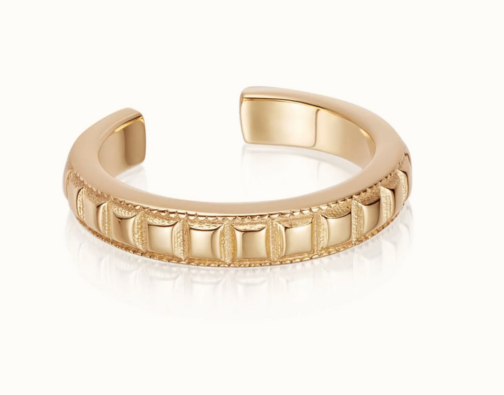 Palm Ridge Ear Cuff - Gold