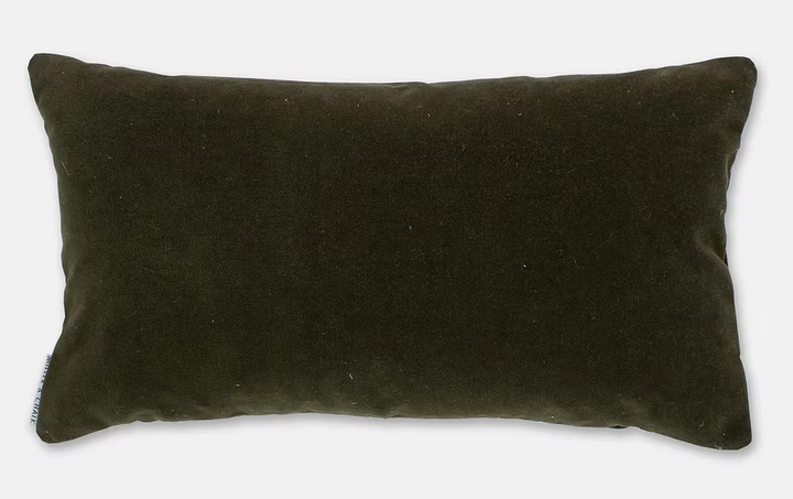 Bramfield Velvet Cushion (Seaweed) 50x30cm
