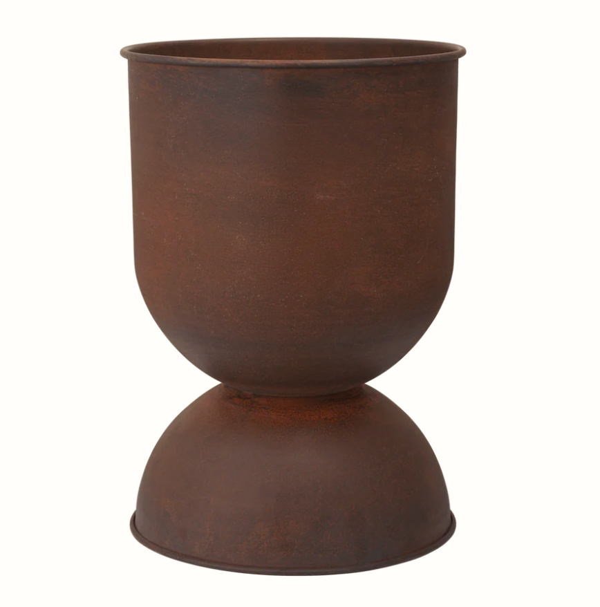 Hourglass Pot - Rust (4 different sizes available) – Pebble Home ...