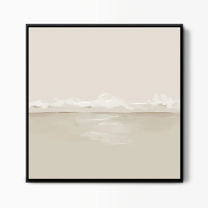 Sundown Neutral Seascape Art (different sizes and frames available)
