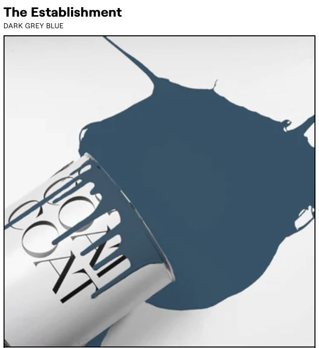 The Establishment - Dark Grey Blue - Coat Paint