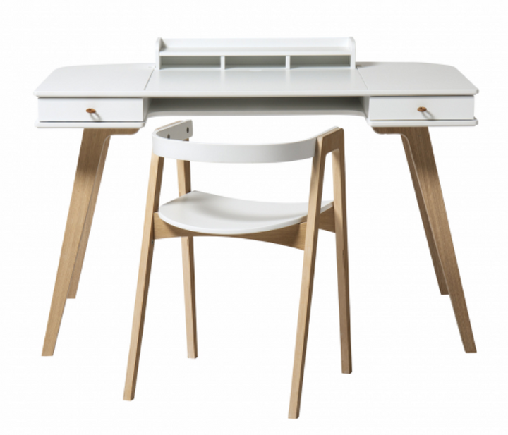 White and Oak Desk