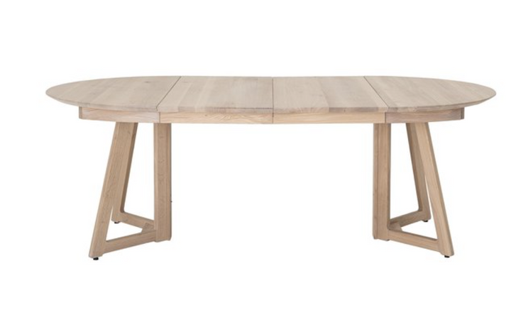 Round/Oval Oak Extending Dining Table