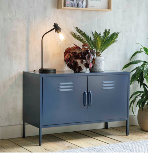 Blue Metal Storage Locker