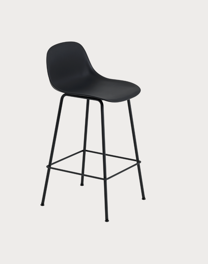 Fiber Stool With Backrest (different colours available)