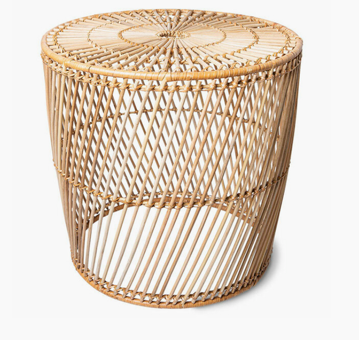 Wicker Round Side Table