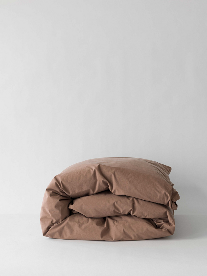 Tan Organic Cotton Duvet Cover 240 x 220cm